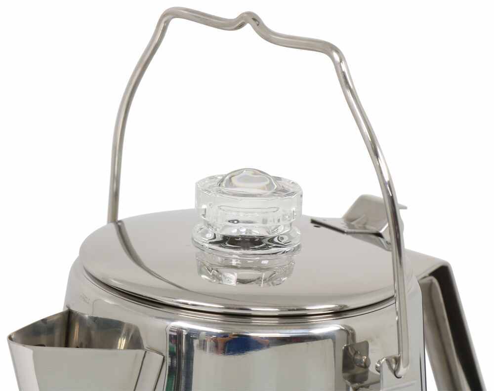 Stansport Aluminum Percolator Coffee Pot 9-Cup - Camping Emergency