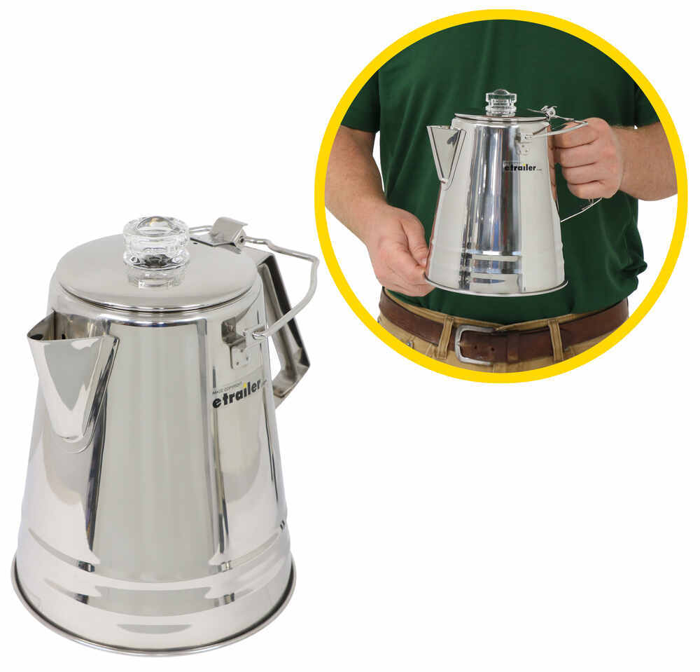 GSI Outdoors Glacier Stainless 28 Cup Coffee Percolator