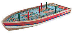 Outside Inside Tin Boat Cribbage Board -2 to 4 Players - 37399886