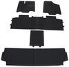 Road Comforts Custom Auto Floor Mats - Front, Middle, Center, and Rear - Black Black 3742374A