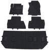 custom fit contoured road comforts auto floor mats - front middle and rear black