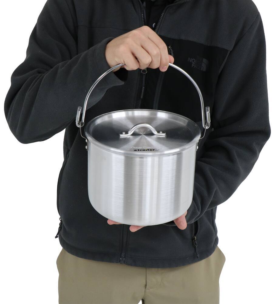 AceCamp Tribal Pot Aluminum Cooking Pot with Folding Handle (4 Liter)