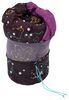 kids mummy acecamp sleeping bag - glow in the dark 30 degree purple