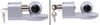 latch lock fits 1-7/8 inch ball 2 2-5/16 master and trailer coupler - gray keyed alike