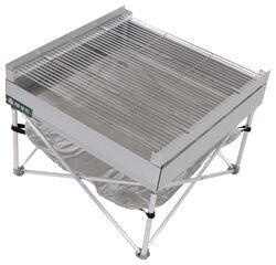 Portable Fire Pit with Full Coverage Grill Grate and Heat Shield