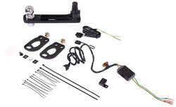 Towing Kit w/ Ball Mount and Trailer Wiring for Stealth Hitches Hidden Rack Receiver - 2" Ball - 391CONVOC3