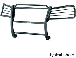 Westin Sportsman Grille Guard - 1 Piece - Black Powder Coated Steel