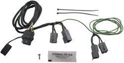 Hopkins Plug-In Simple Vehicle Wiring Harness with 4-Pole Flat Trailer Connector                    
