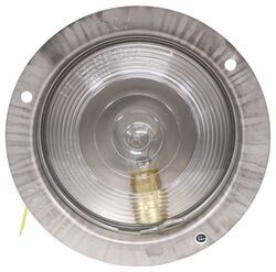 Peterson Trailer Backup Light with Flange - Incandescent - Stainless Steel Housing - Clear Lens