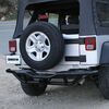 Westin Trailblazer Rear Bumper w/ 2" Hitch Receiver for Jeep - Black Powder Coated Steel Steel 42-3015