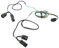 Hopkins Plug-In Simple Vehicle Wiring Harness with 4-Pole Flat Trailer Connector                    