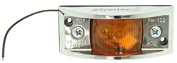 Vanguard II Armored Clearance and Side Marker Light - Incandescent - Chrome Housing - Amber Lens