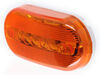 non-submersible lights 4-1/8l x 2w inch peterson clearance and side marker trailer light - 2 bulbs oblong amber lens