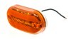 Peterson Clearance and Side Marker Trailer Light - 2 Bulbs - Oblong - Amber Lens Oval 425200