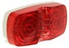 clearance lights 4l x 2w inch peterson double bullseye and side marker trailer light - 2 bulbs red lens