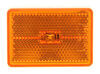 Wesbar LED Clearance or Side Marker Light w/ Reflex Reflector - 1 Diode - White Base - Amber Lens