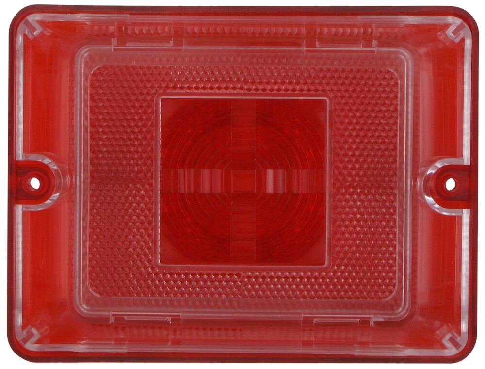 Enhanced-Height Lens for Bargman 84, 85, 86 Series Backup Light - Red w Red Reflex - Red Border T Bargman Sae Ist P2 84 Dot