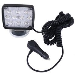 Wesbar LED Trailer Utility Light - Weatherproof - Magnetic Base - 800 Lumens - Square - Clear Lens - 54209-018
