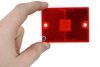Replacement Red Lens for Peterson Rectangular Side Marker Light w/ Reflector - Old Style 2-3/4 Inch Long 55-15R