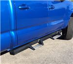 Westin HDX Nerf Bars with Drop Steps - 4" Wide - Black Powder Coated Stainless Steel