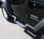 Westin HDX Nerf Bars with Drop Steps - 4" Wide - Black Powder Coated Stainless Steel           