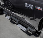 Westin HDX Nerf Bars with Drop Steps - 4" Wide - Black Powder Coated Stainless Steel           