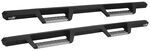 Westin HDX Nerf Bars with Drop Steps - 4" Wide - Black Powder Coated Stainless Steel           