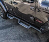 nerf bars matte finish westin hdx with drop steps - 4 inch wide black powder coated stainless steel