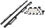 Westin HDX Nerf Bars with Drop Steps 4" - Black Powder Coated Stainless Steel - Wheel-2-Wheel  