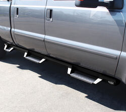 Westin HDX Nerf Bars with Drop Steps 4" - Black Powder Coated Stainless Steel - Wheel-2-Wheel  