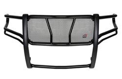 Westin HDX Grille Guard with Punch Plate - Black Powder Coated Steel                                