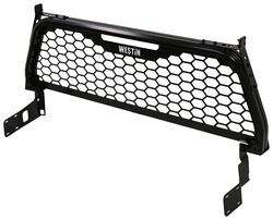 Westin HLR Headache Rack - Punch Plate Screen - Black Powder Coated Aluminum