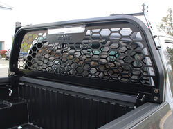 Westin HLR Headache Rack - Punch Plate Screen - Black Powder Coated Aluminum