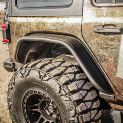 Westin Rear Tube Fenders for Jeep - Steel - Textured Black - 62-1035