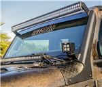 Westin Pillar Mount Bracket Kit for LED Light Bar - Steel - Black                                   