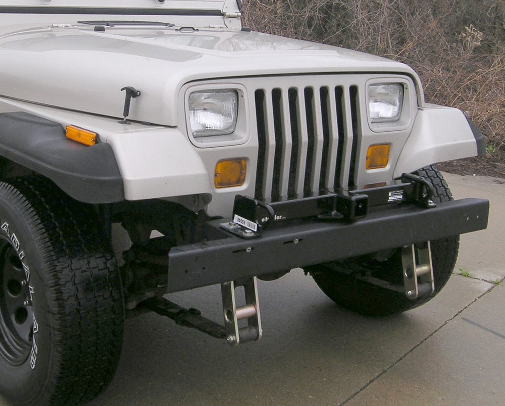 Jeep Wrangler Draw-Tite Front Mount Trailer Hitch Receiver - Custom Fit - 2