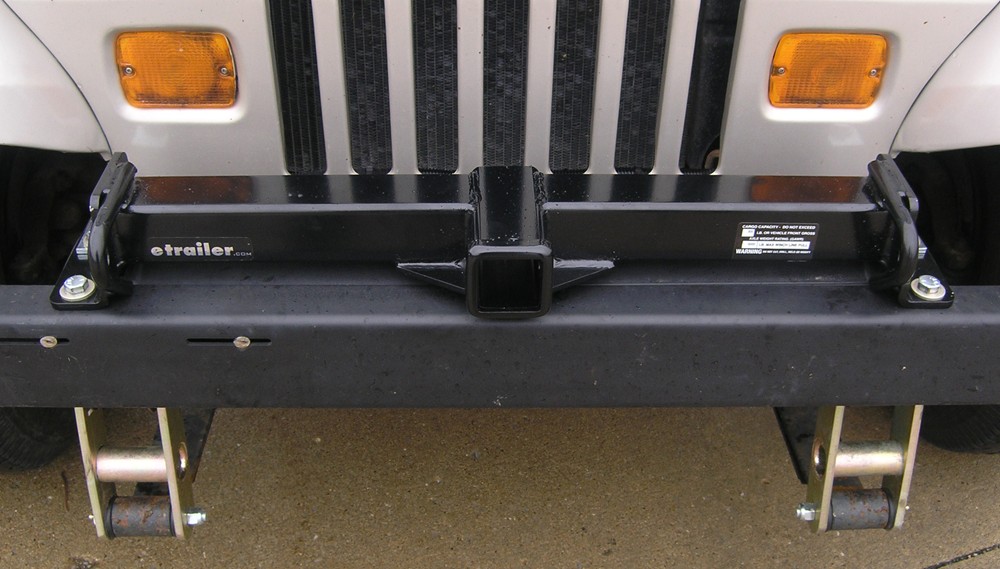 Jeep TJ Draw-Tite Front Mount Trailer Hitch Receiver - Custom Fit - 2