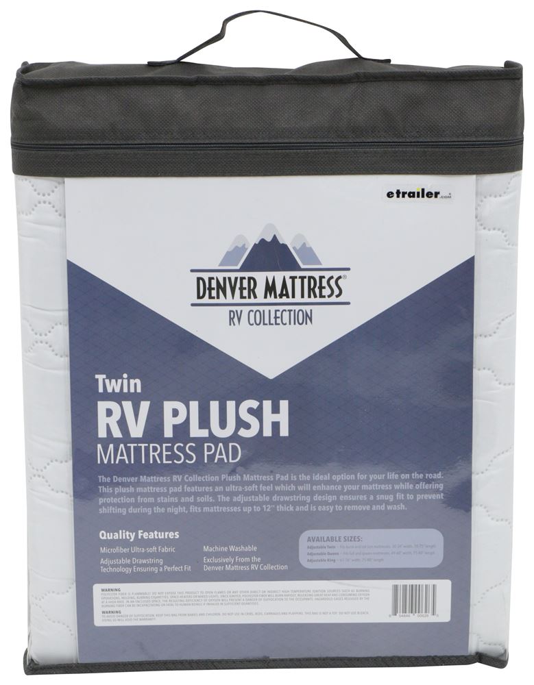 Denver Mattress Perfect Fit RV Mattress Pad - Bunk Denver ...