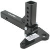 drop - 5 inch rise 4 6000 lbs gtw class iii ball mount adjustable with sway-control tab 6 000