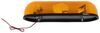 rectangle wired peterson amber revolving halogen warning light bar - 2 bulbs permanent mount 23 inch long