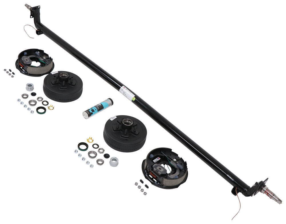 Dexter Trailer Axle w/ Electric Brakes - 4" Drop - E-Z Lube - 5 on 4-1/ 4 Inch Drop Axle With Brakes