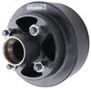 hub with integrated drum 4 on inch dexter trailer and assembly for 2 200-lb e-z lube axles - 7 diameter