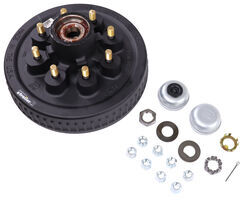 Dexter Trailer Hub & Drum for 5,200- to 7,000-lb Axles - 8 on 6-1/2 - 9/16" Studs - Pre-Greased - 8-219-13UC3