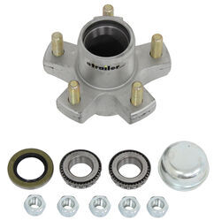 Trailer Hub Assembly for 2,000-lb Axles - 5 on 4-1/2 - 10" - 12" Wheels - Galvanized - 8-259-50BTUC1