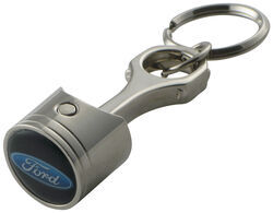 Ford Piston Key Chain with Chrome Plating - 800178