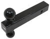 fixed ball mount 2 inch 2-5/16 two balls draw-tite 2-ball for hitches - and 16k black