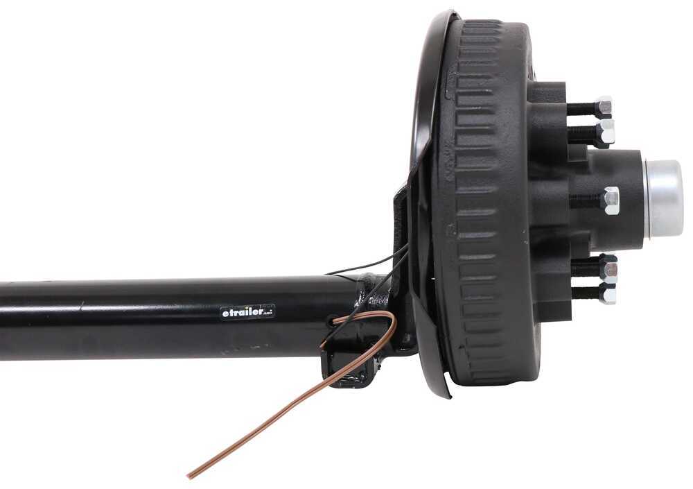 Dexter Trailer Axle w/ Electric Brakes - 4" Drop - E-Z Lube - 8 on 6-1/ 4 Inch Drop Axle With Brakes