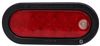 tail lights 6-1/2l x 2-1/4w inch lumenx led trailer light w/ grommet and plug - 4 function 7 diodes oval red/clear lens