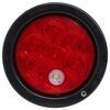 LumenX LED Trailer Tail Light w/ Grommet and Plug - 4 Function - 7 Diodes - Round - Red/Clear Lens