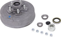 Easy Grease Trailer Hub/Drum Assembly for 3.5K Axles - 10" Diameter - 5 on 4-1/2 - Galvanized